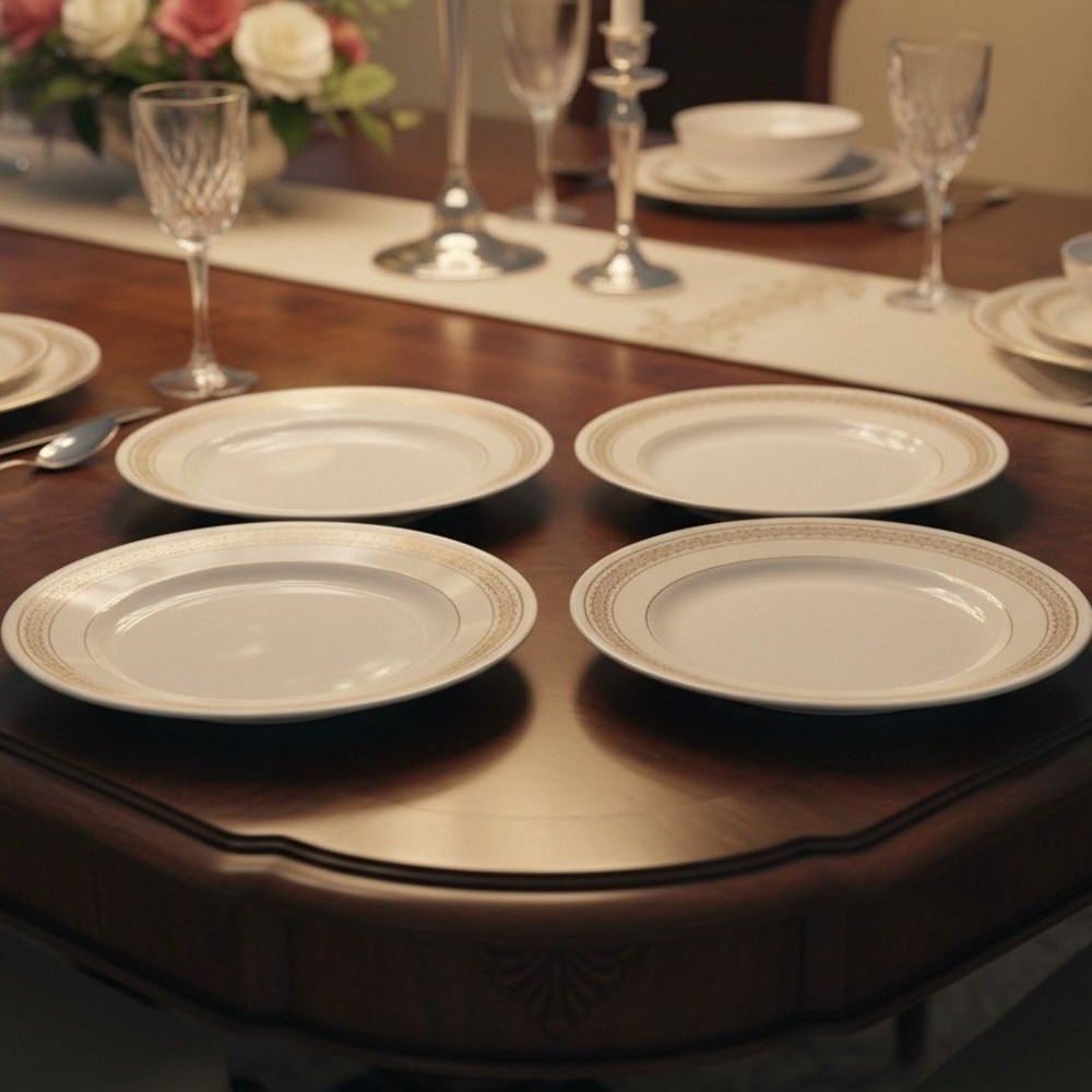 Homer Laughlin Georgian Eggshell G3332 Salad Plates Set of 4